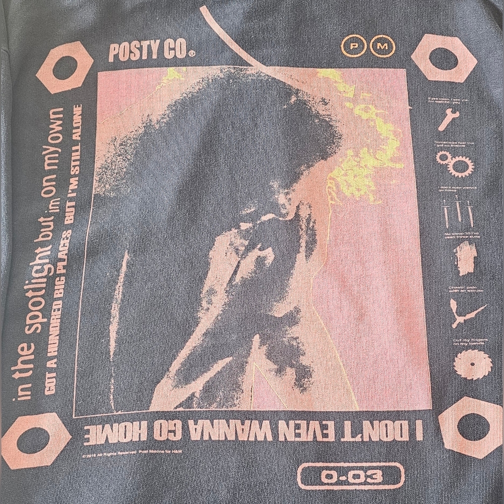 2019 Post Malone Posty Co. Tour Hoodie Size M *Used*